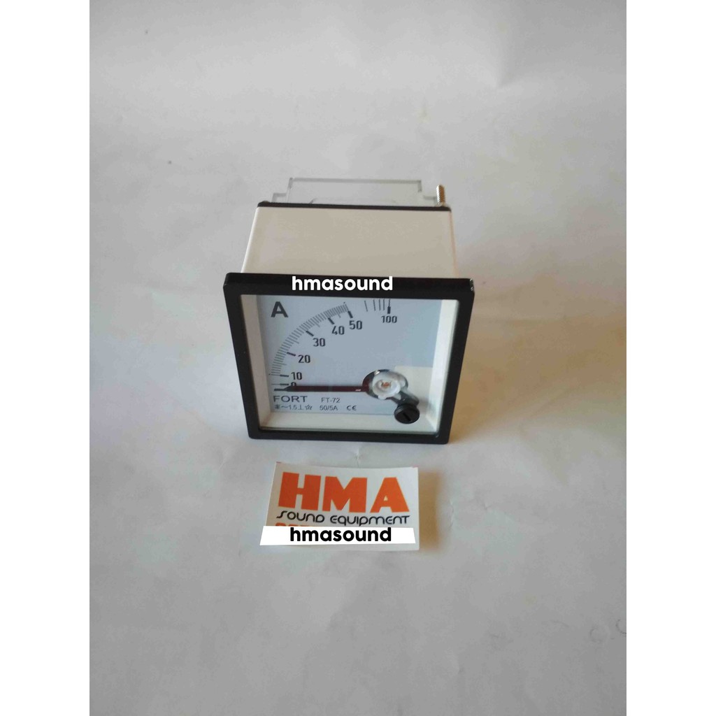 Amper Meter Ampere Meter Amp Meter via CT 50A 50A/5 Analog Fort