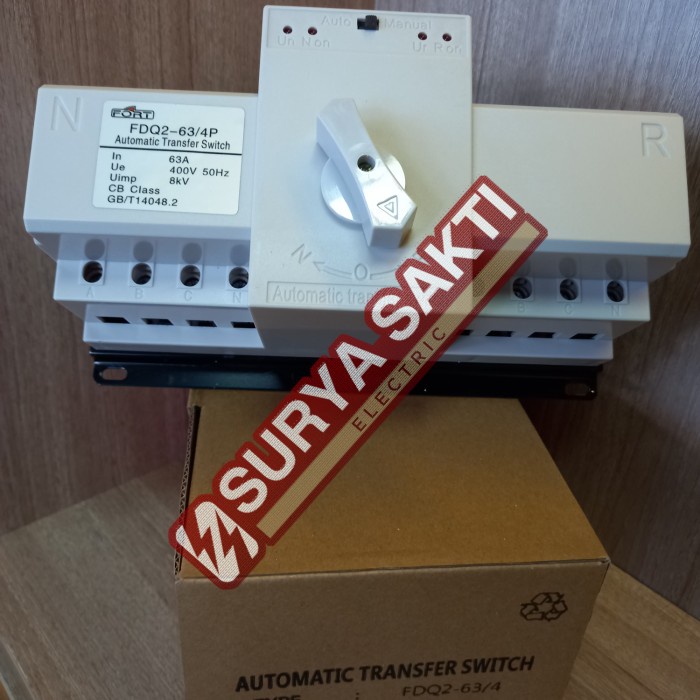 Automatic Transfer Switch 63A 4P Fort Gdq-63/3 Atys Cos Motorized