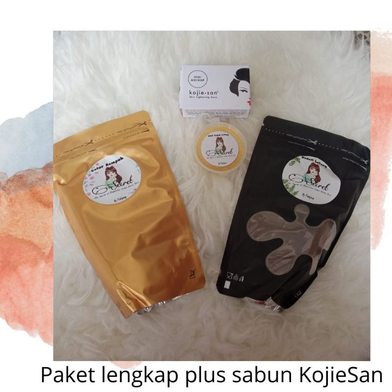 PAKET WHITENING 250gram plus SABUN KOJIESAN