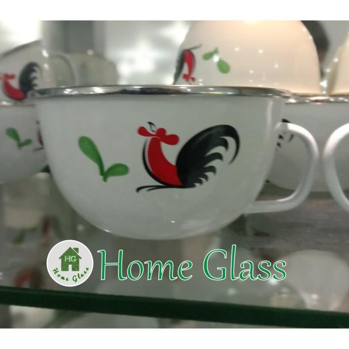 =====] cangkir mug enamel ayam jago