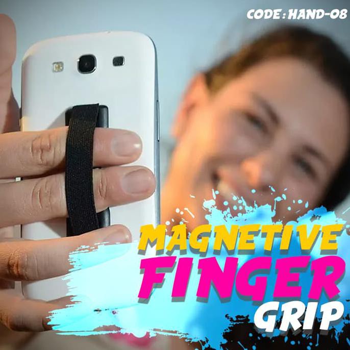 

JUAL FINGER GRIP PHONE MAGNETIC - PEGANGAN HP KARET - HAND-08 MURAH