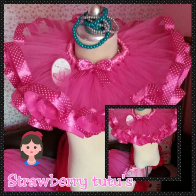 Rok tutu ribbon pink fanta
