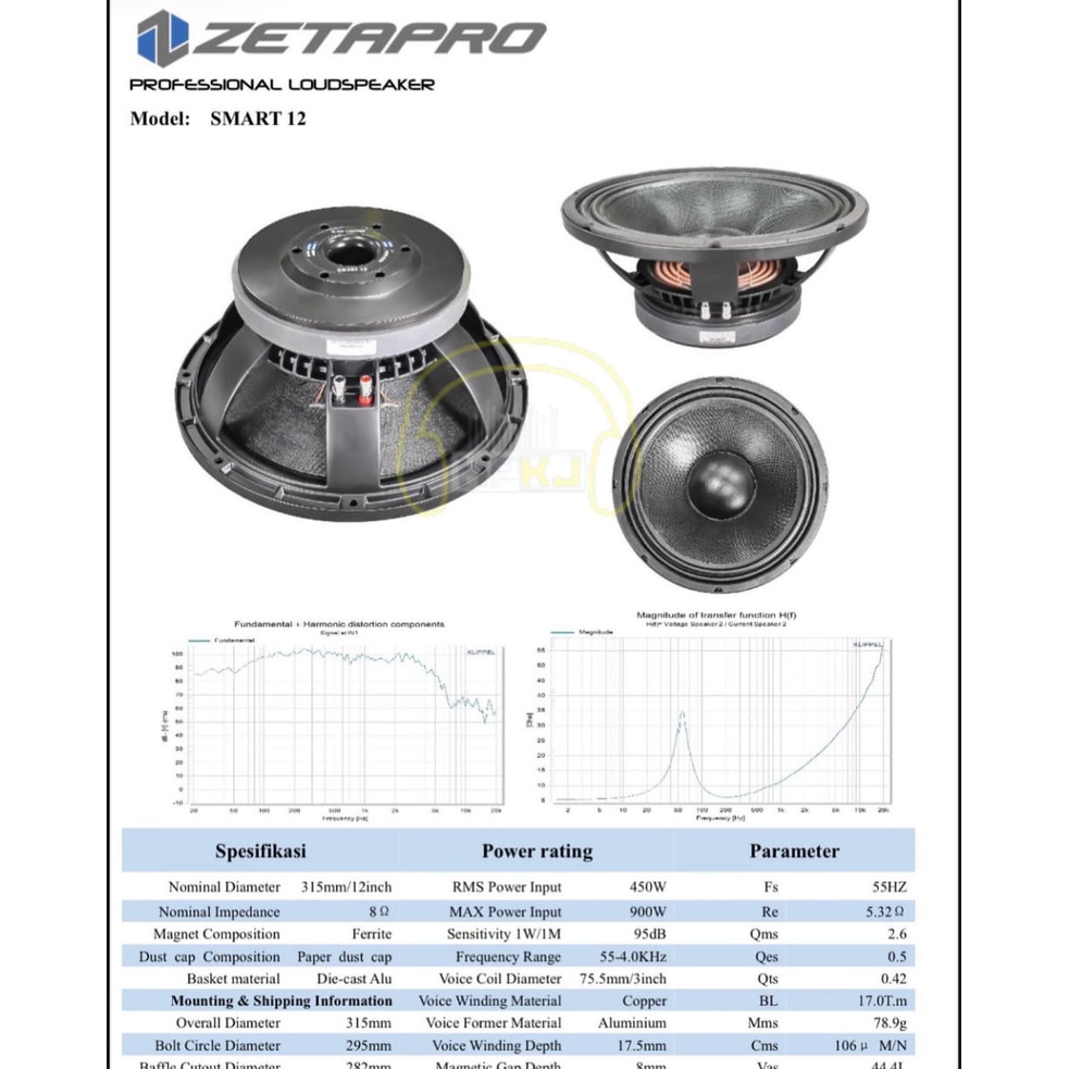 SPEAKER ZETAPRO SMART 12 speker 12inch zetapro smart12 Speaker