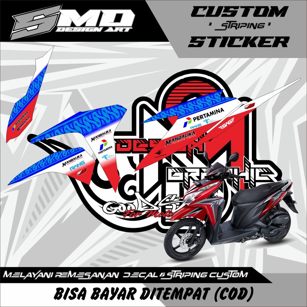 STRIPING VARIASI VARIO 125 OLD MANDALIKA