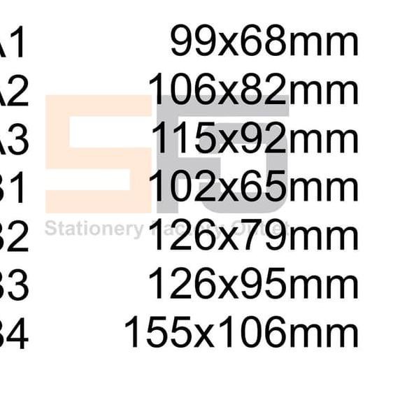 

HOT SALE!! KODE-713 ID Card Mika Big B2 126mm x 79mm (Name Tag / Glue Card / Card Holder)