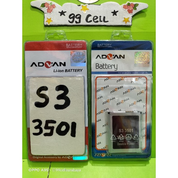 Baterai | Battery | Batre Advan S3 3501 Original