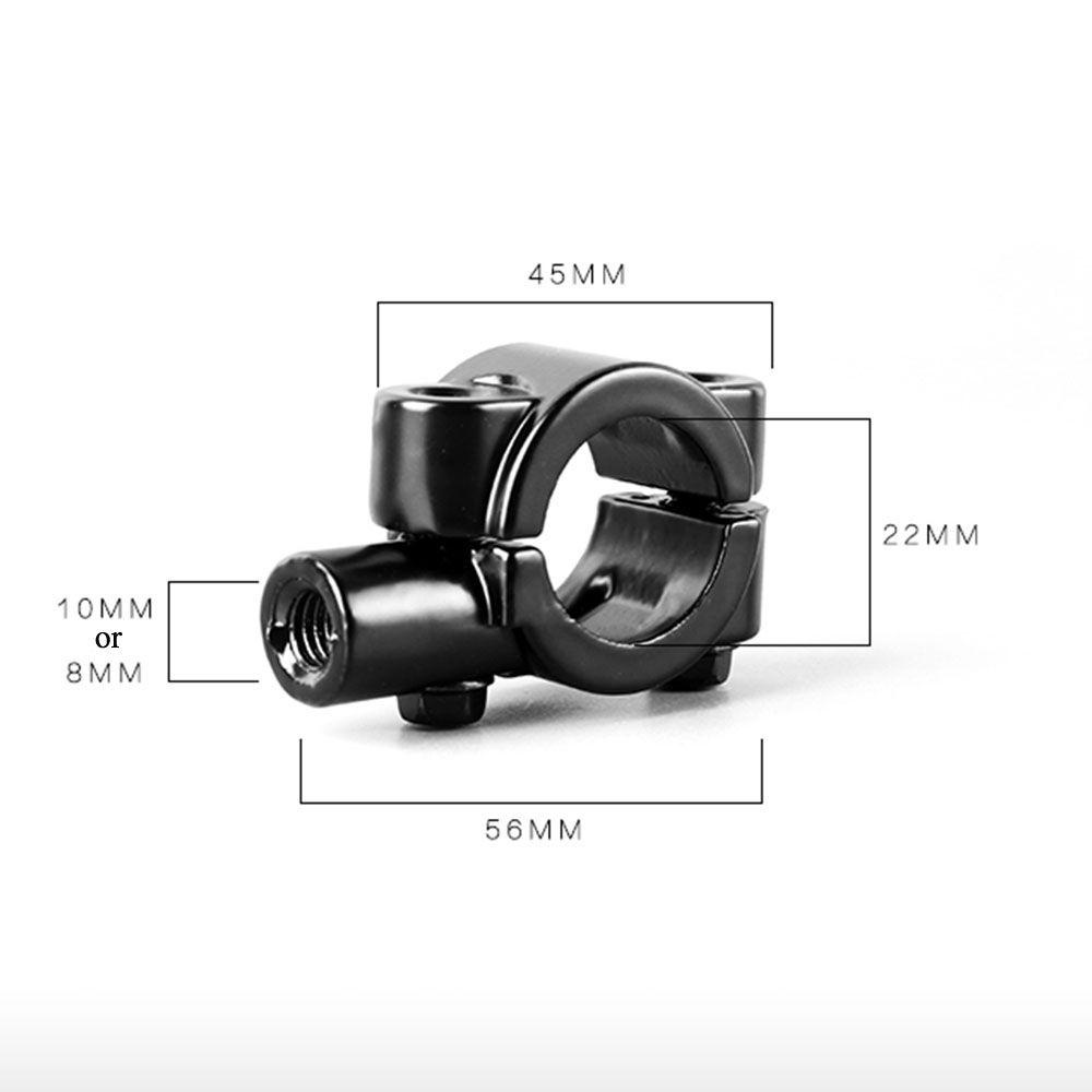 TOP 2pcs Spion Belakang Baru Berputar Kaca Spion Samping Modifikasi Aksesoris Motor Convex Mirror