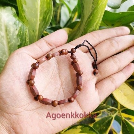 Gelang plat Daun Anak coklat kokka kaukah