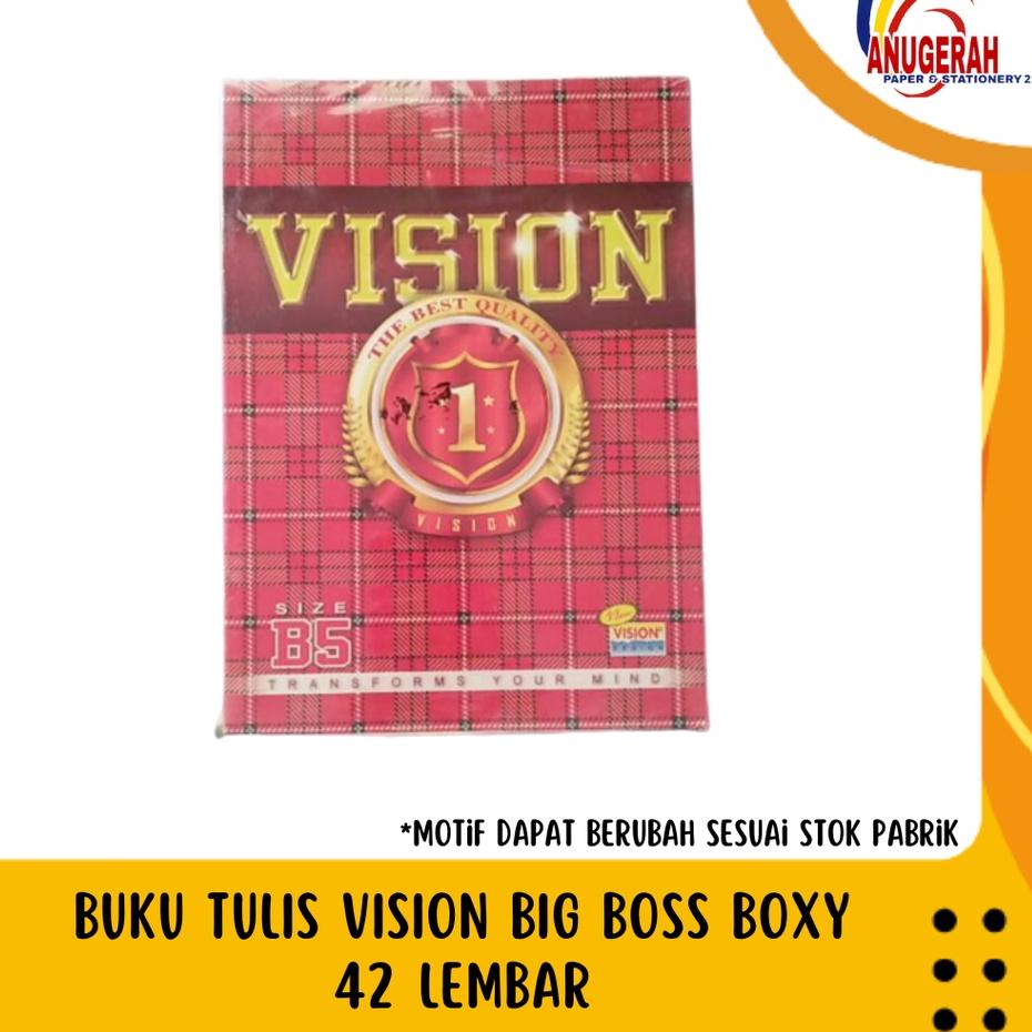 

Hot Sale - BUKU TULIS VISION BIG BOSS BOXY 42 LEMBAR