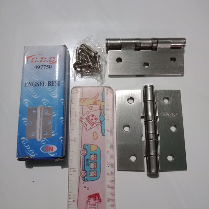 Engsel Jendela / Engsel Pintu / Engsel Besi GDO Putih / Engsel