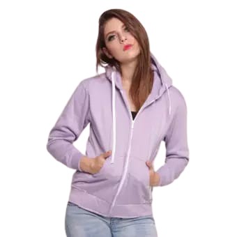 jaket wanita lilac terbaru 2021 zipper -sanscollection