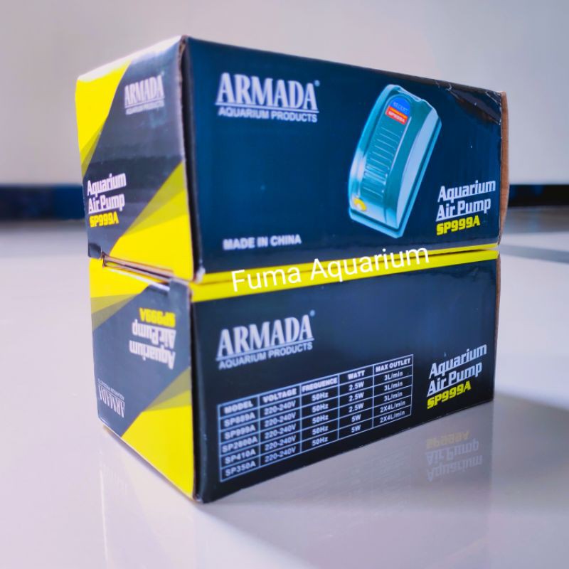Armada SP 999A Mesin Aerator Airpump Gelembung Udara Akuarium Armada 1 Lubang
