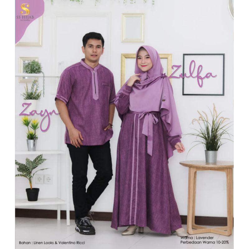 Couple Muslim Zulfa Set & Zayn - SS Hijab (Ready Stock)