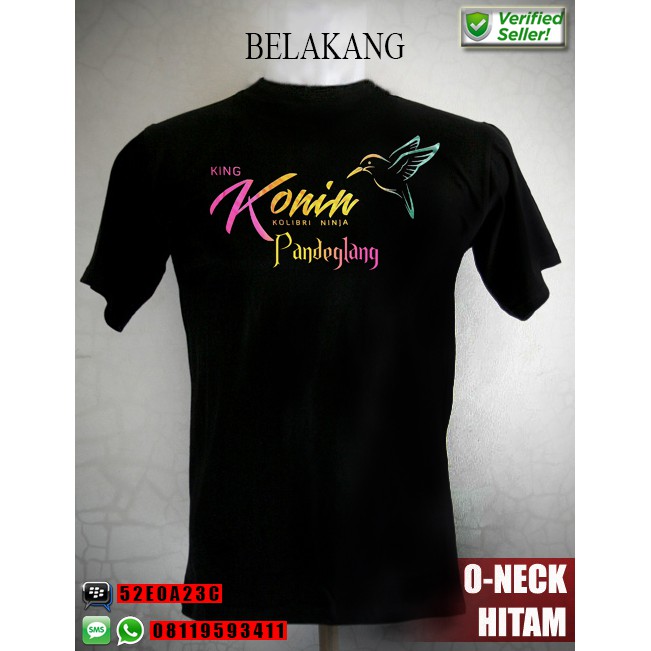 Kaos Depan Kolibri Jangan Bilang Merdeka Belakang King Konin