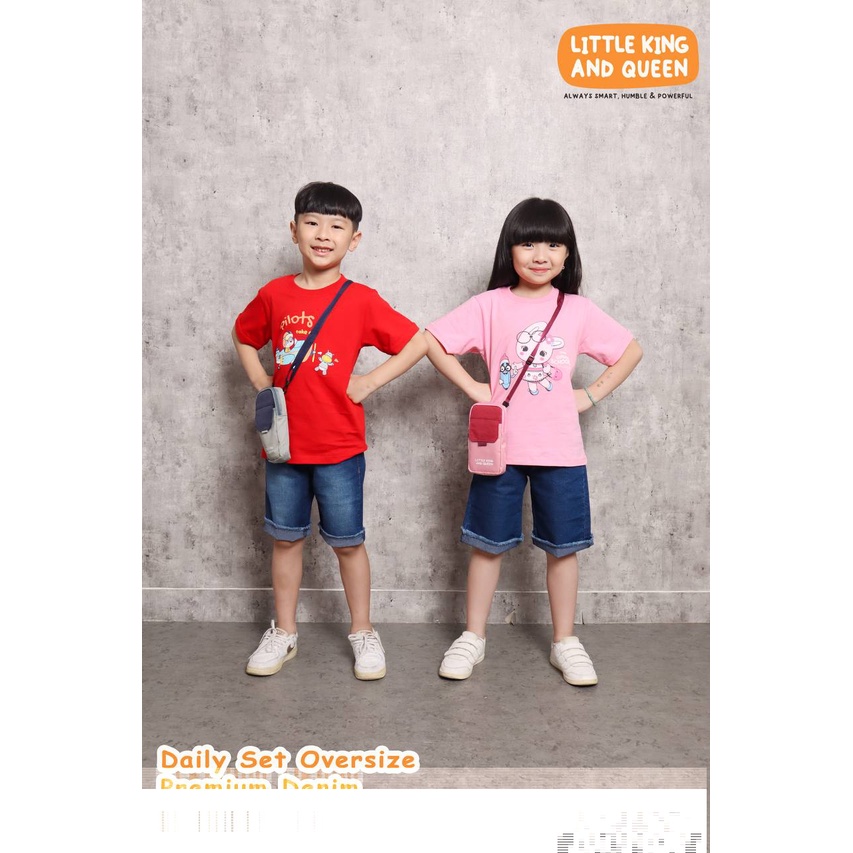 Daily Set Oversize Denim by Little King&amp;Queen