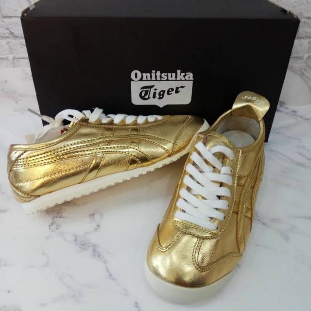 Onitsuka tiger kulit gold dan rose gold