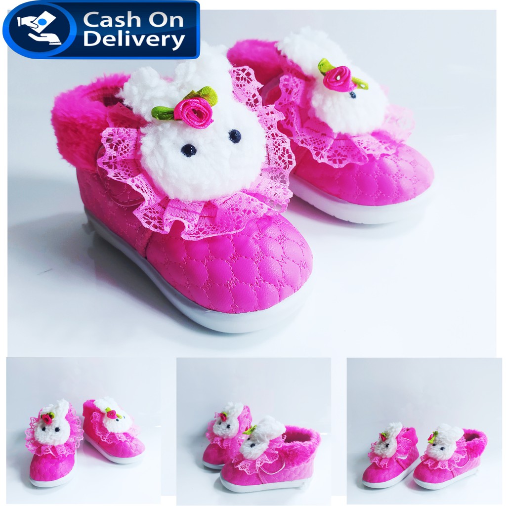 SEPATU ANAK PEREMPUAN BABY BOOTS KELINCI bisa cod termurah