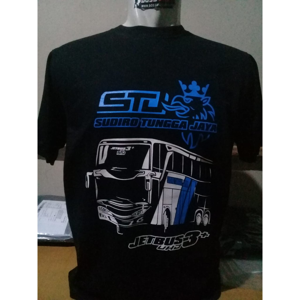 kaos STJ jetbus3+UHD bonus Gantungan Kunci