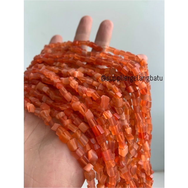 kerikil batu orange cat eye oren 1cm akik batu alam PREMIUM EKSLUSIF