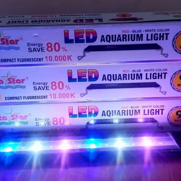 LAMPU LED NIKITA STAR NS 401 (3 WARNA) / LAMPU LED AQUARIUM 9 WATT