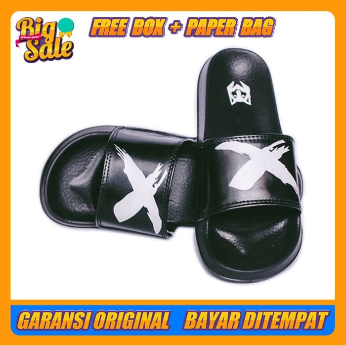 SANDAL PRIA SANDAL SLOP FLIP FLOP PRIA SANDAL COWOK SANDAL IMPORT MAXSLIDE HITAM LIST GOLD