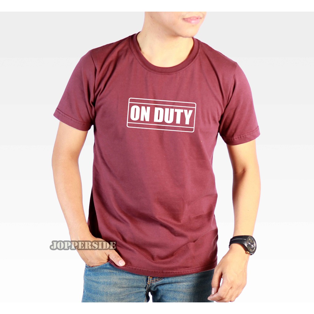 JOPPERSIDE TSHIRT KAOS OBLONG DISTRO BAJU KERJA LAPANGAN ON DUTY PRIA TS58