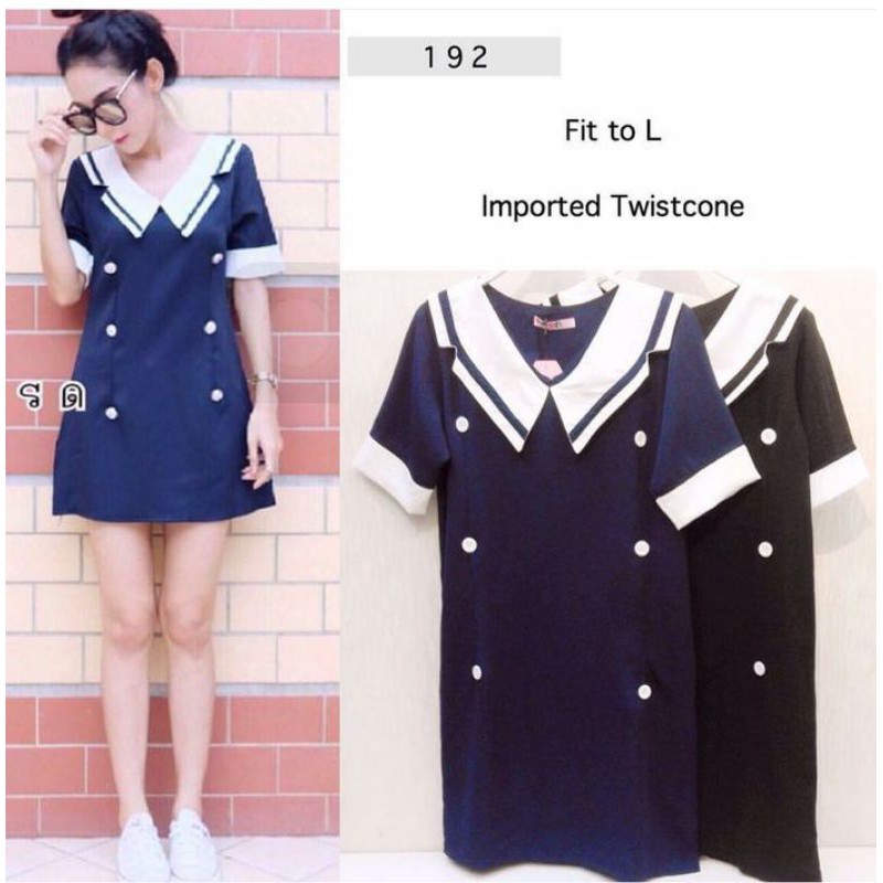 japan dress /dress kerah /japan school dress B