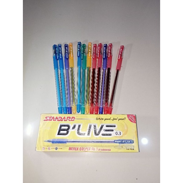 

Bolpen Ballpoint Pen STANDARD B'LIVE 0.3