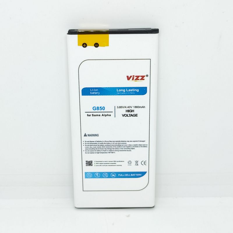 Baterai Batre Vizz Samsung Alpha G8505S G850 Original Vizz