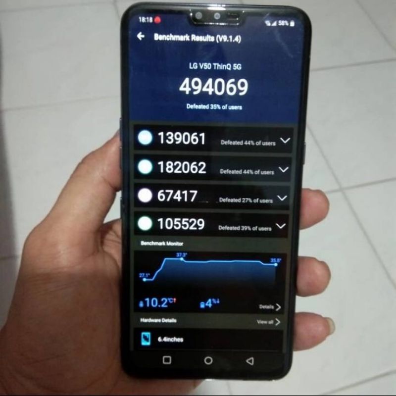 LG V50 ThinQ 6/128 LM V500N 5G V 50