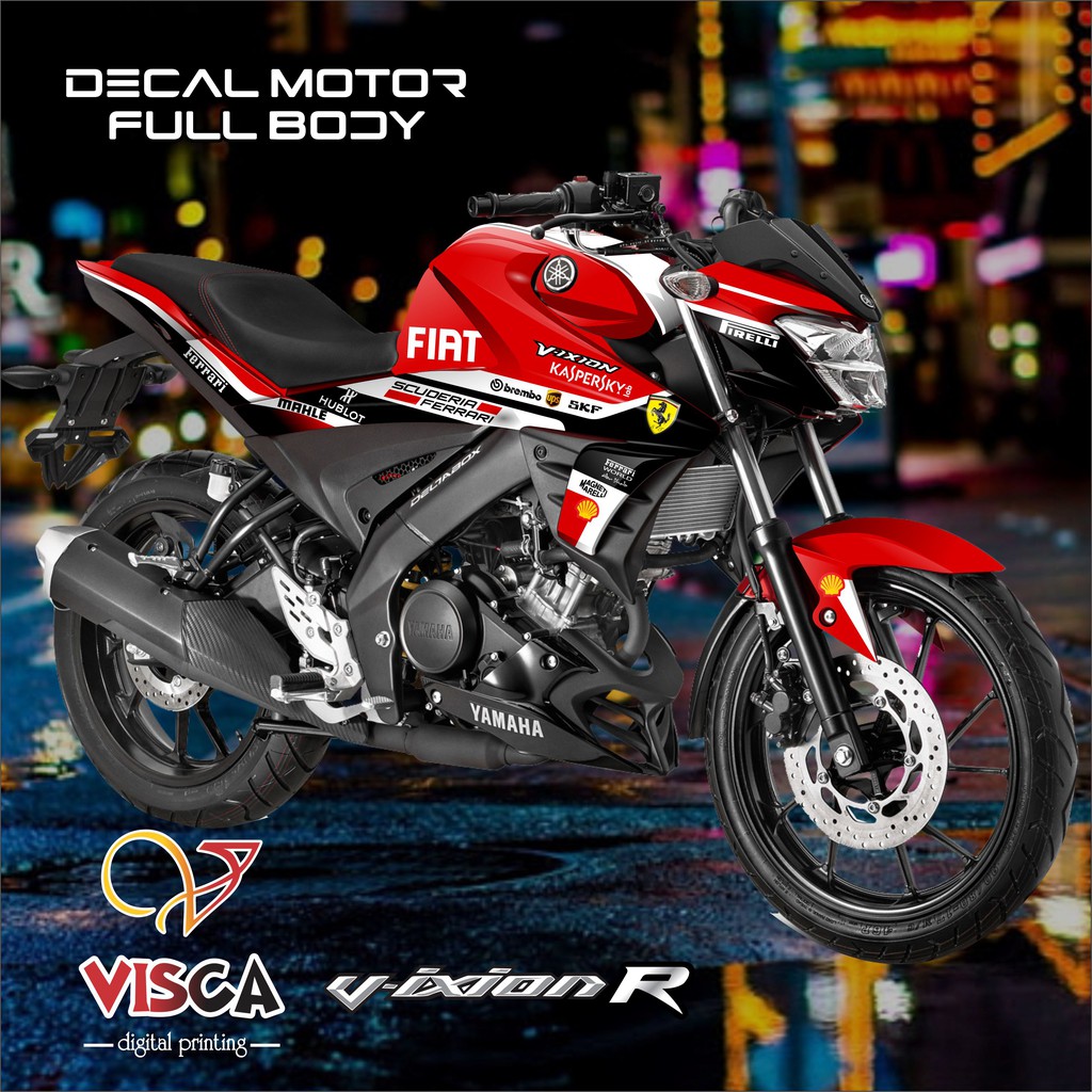 Decal Vixion R Decal Vixion New Stiker Vixion R Stiker Vixion New Livery Ferrari