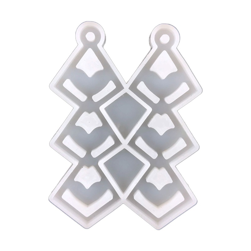 Siy Cetakan Resin Epoksi Bentuk Hati Bahan Silikon Untuk Perhiasan Anting Wanita