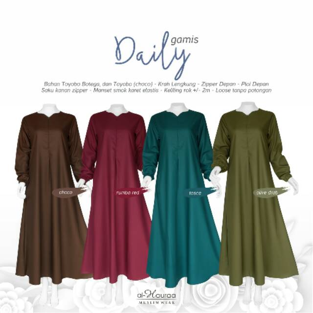 Gamis Daily Toyobo Alhauraa