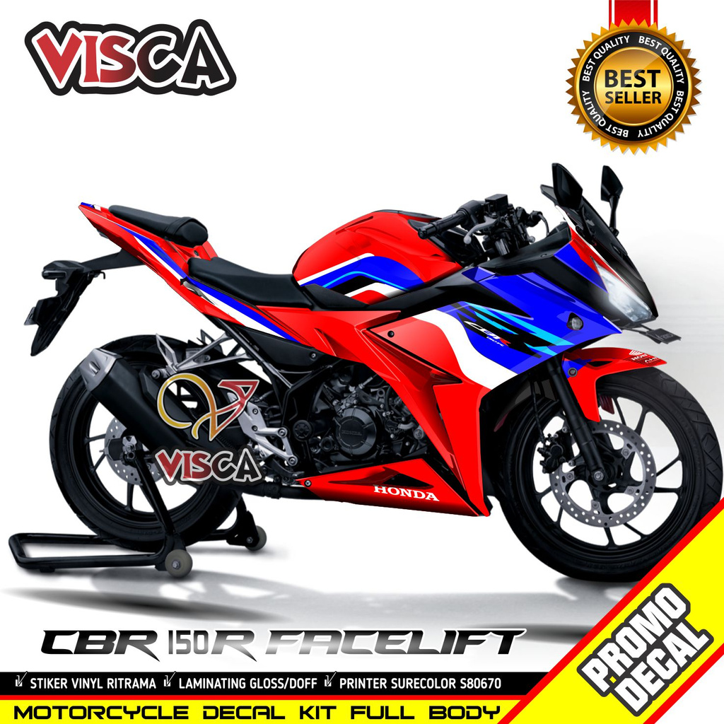 Decal Stiker Motor Cbr 150 R HRC