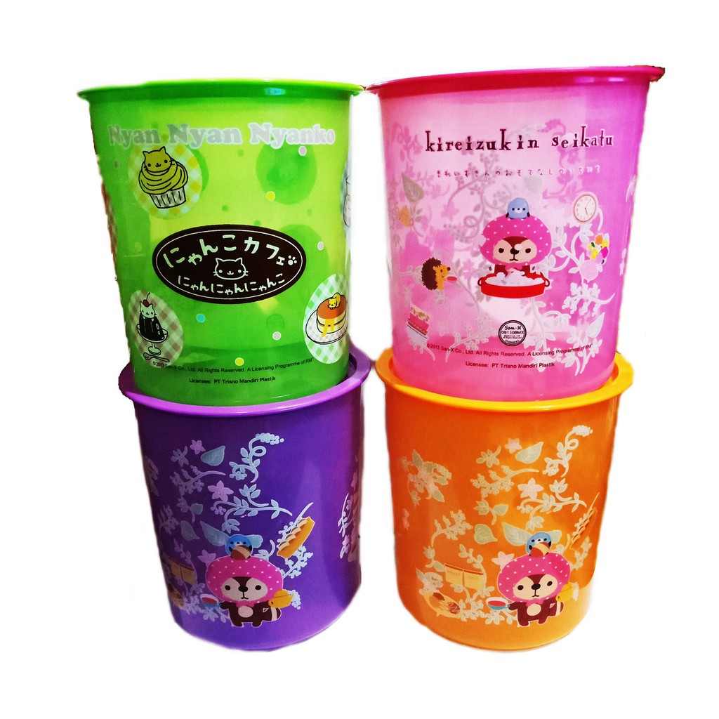 Toples Plastik Motif Imut Tempat Cemilan Food Storage Wadah Makanan Calista Odate 2,5LT