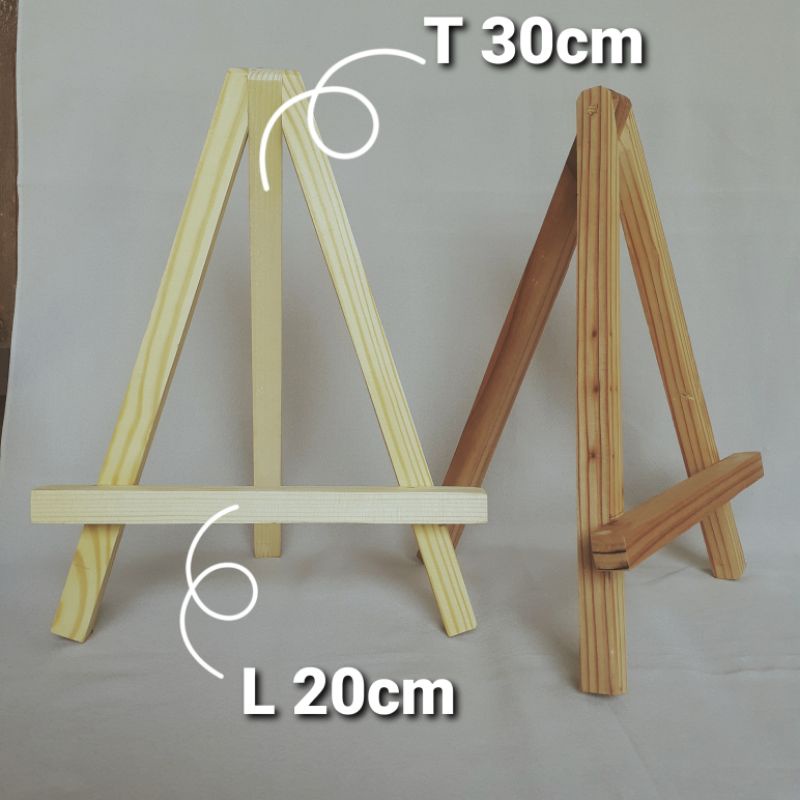 

STAND LUKIS /EASEL KAYU / PAJANGAN FOTO UK A5/A4 /DUDUKAN AKRILIK MURAH SUDAH DI CLEAR 30CM