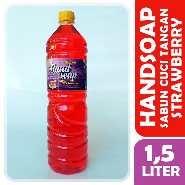 Handsoap Hand Wash 1500ml atau Sabun Cuci Tangan 1,5liter (STRAWBERRY - JERUK - APEL - ANGGUR)