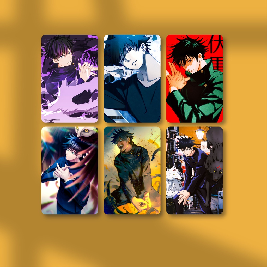 Photocard Megumi Fushiguro Jujutsu Kaisen | Photocard Anime Character