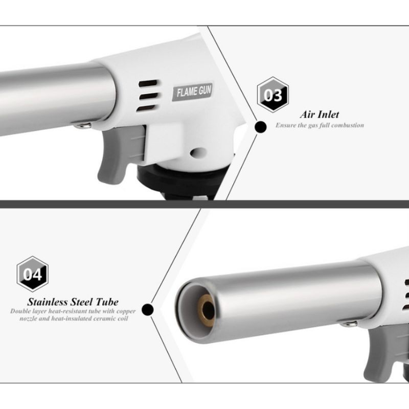 Kepala Korek instant Gas Torch Portable Kepala Korek Api tabung Las Tembak Butane Flame Gun