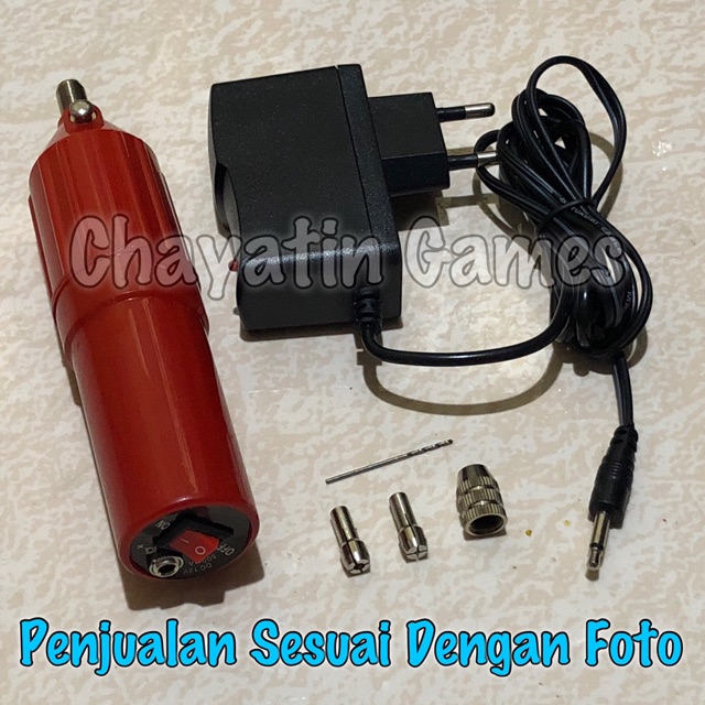 Bor Mini Drill PCB + Adaptor 12Volt Alat Pembuat Lubang Pada Papan PCB Rayden