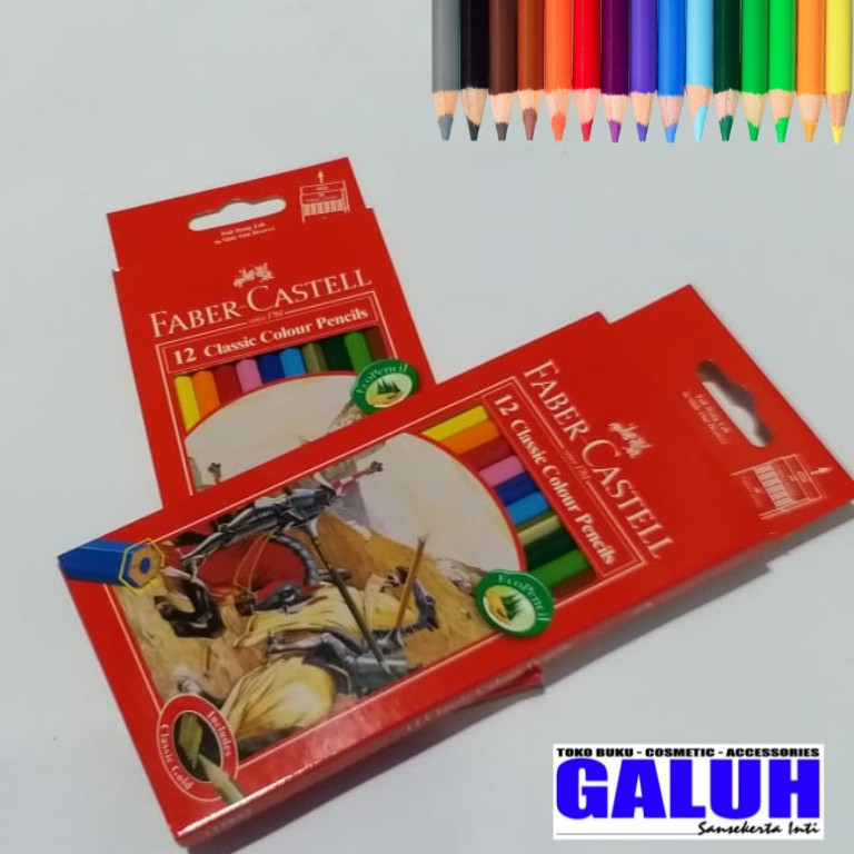 

Faber Castell Classic Colour Pencils L 12 Warna