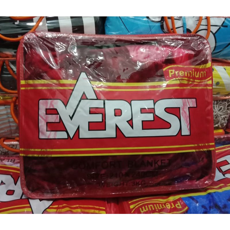 PREMIUM!!! Selimut Everest Jumbo 2 Ply Ukuran 200x240 cm Panel Halus Dan Tebal Kualitas Premium