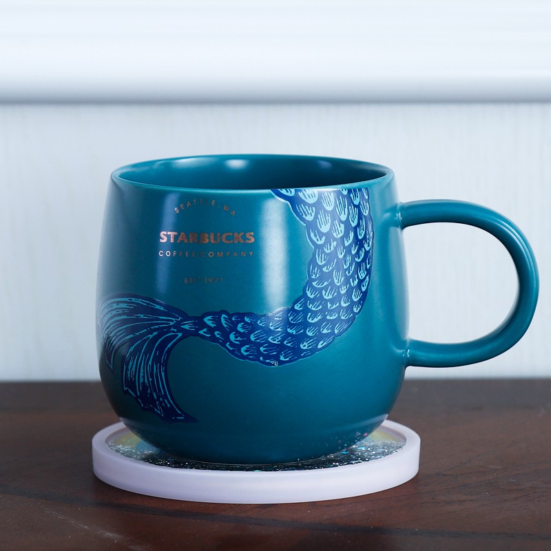 Tumbler Starbucks Keramik Mug Kopi Motif Mermaid Ceramic Mug/cup/cangkir