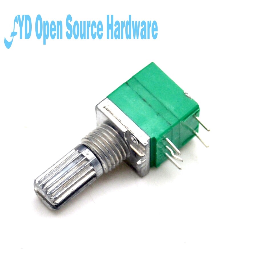 Audio Amplifier Sealed Dual Potentiometer 15mm Shaft 6 pins B10K B50K B100K OHM