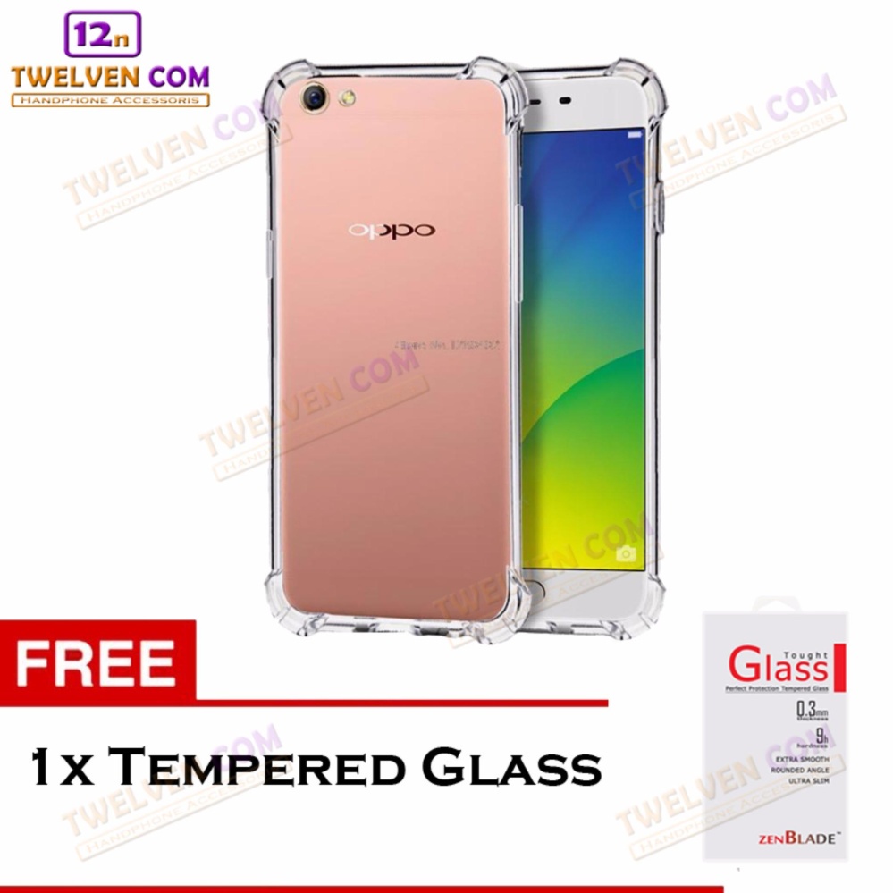 [FLASH SALE] Case Anti Crack Anti Shock Softcase Oppo F3 Plus - Free Tempered Glass