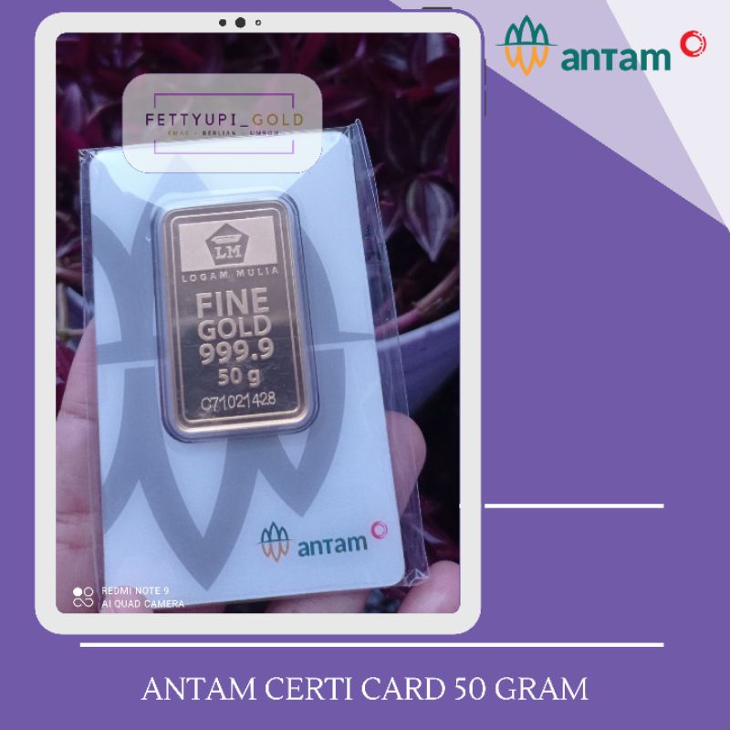 Antam CertiCard 50 gram