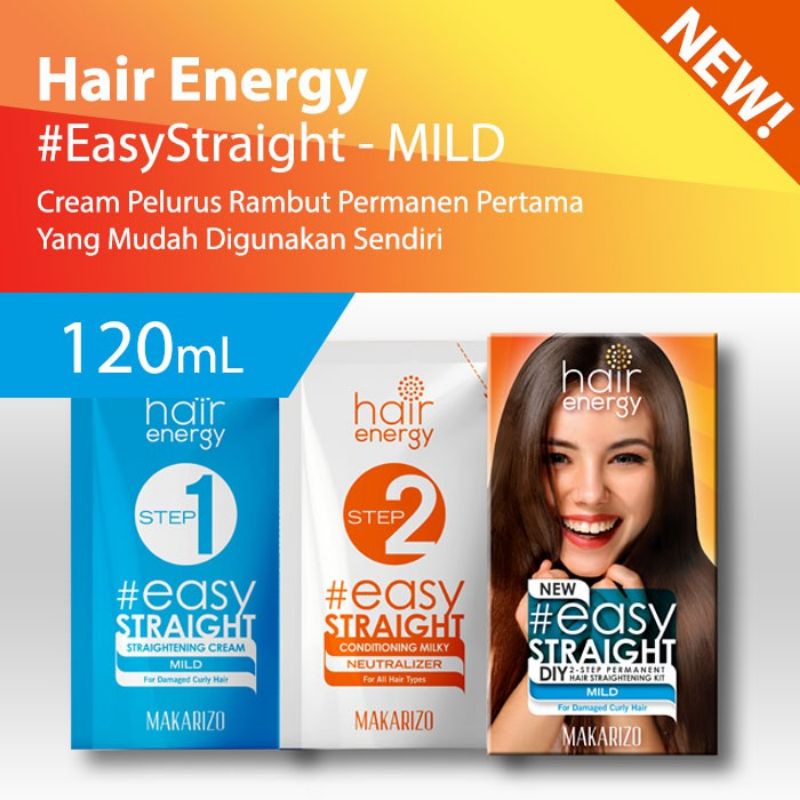 Makarizo Hair Energy Easy Straight 80ml &amp; 120ml /Strong/Medium/Mild