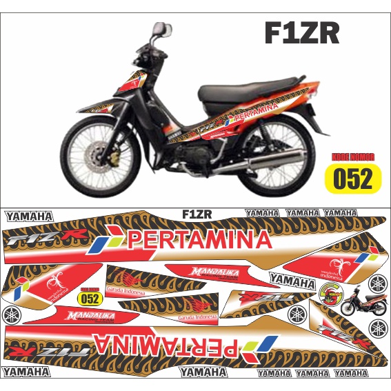 striping/decal/sticker variasi F1ZR mandalika petronas