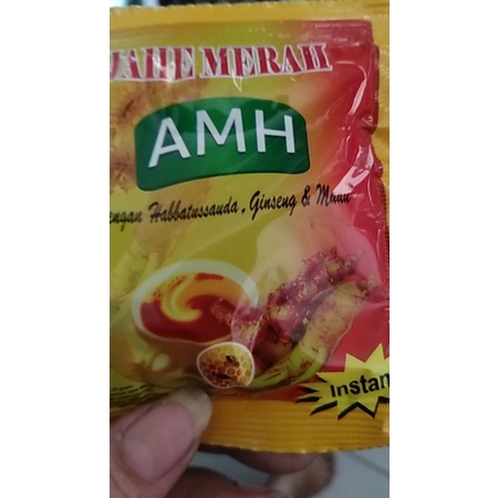 Instan Jahe Merah AMH Original Amanah Super (+ Habbatussauda, ginseng dan Madu) JOGJA
