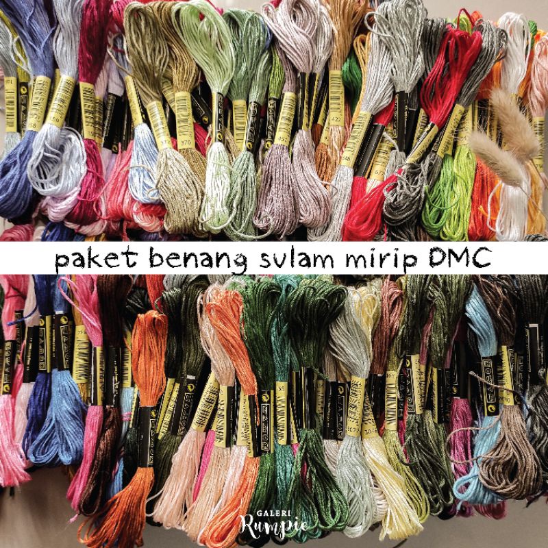 [GROSIR] Paket Benang Sulam Mirip DMC 12/24/36/50/100pcs